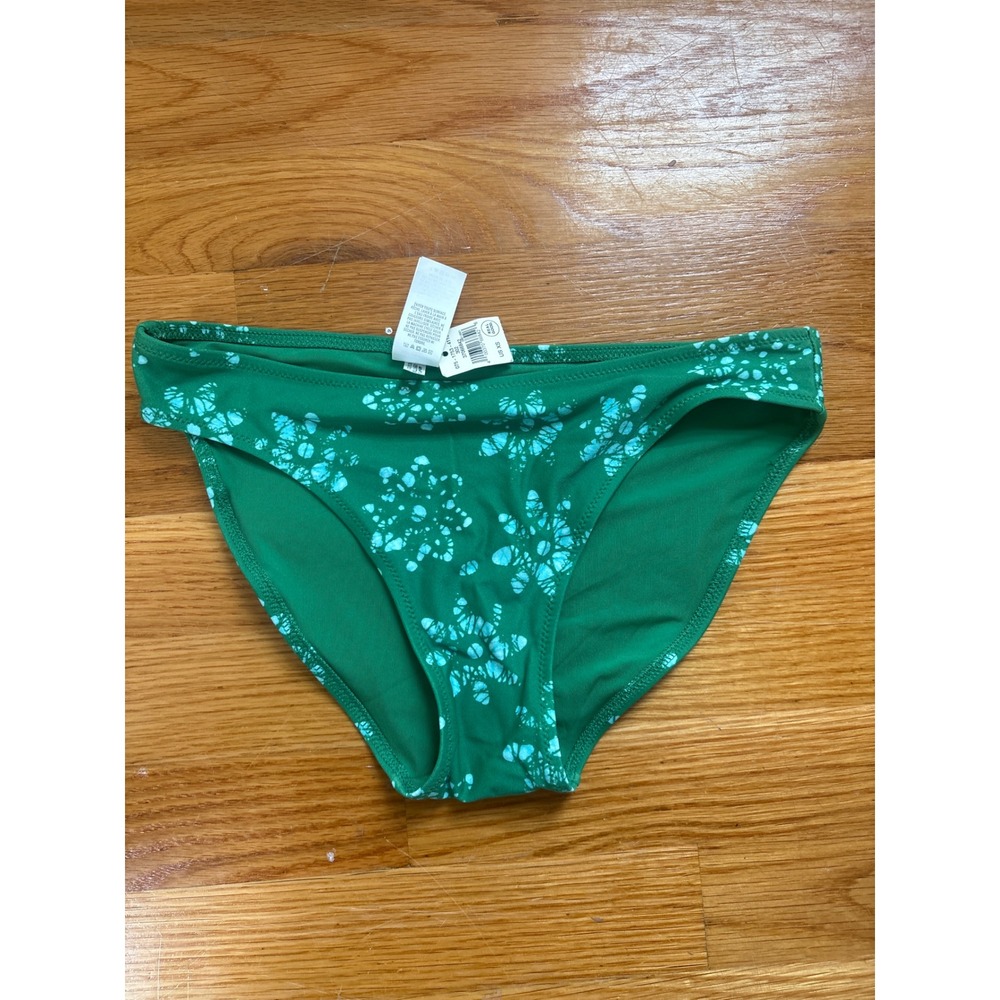 Aerie Real Good Green Tie‎ Dye Snowflake Bikini Bottom XS